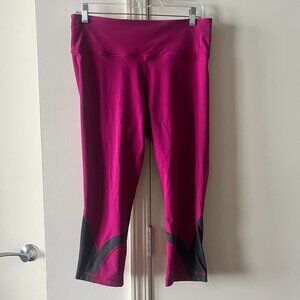 Lululemon Inspire High Rise Crop Pink/Black – Size 10